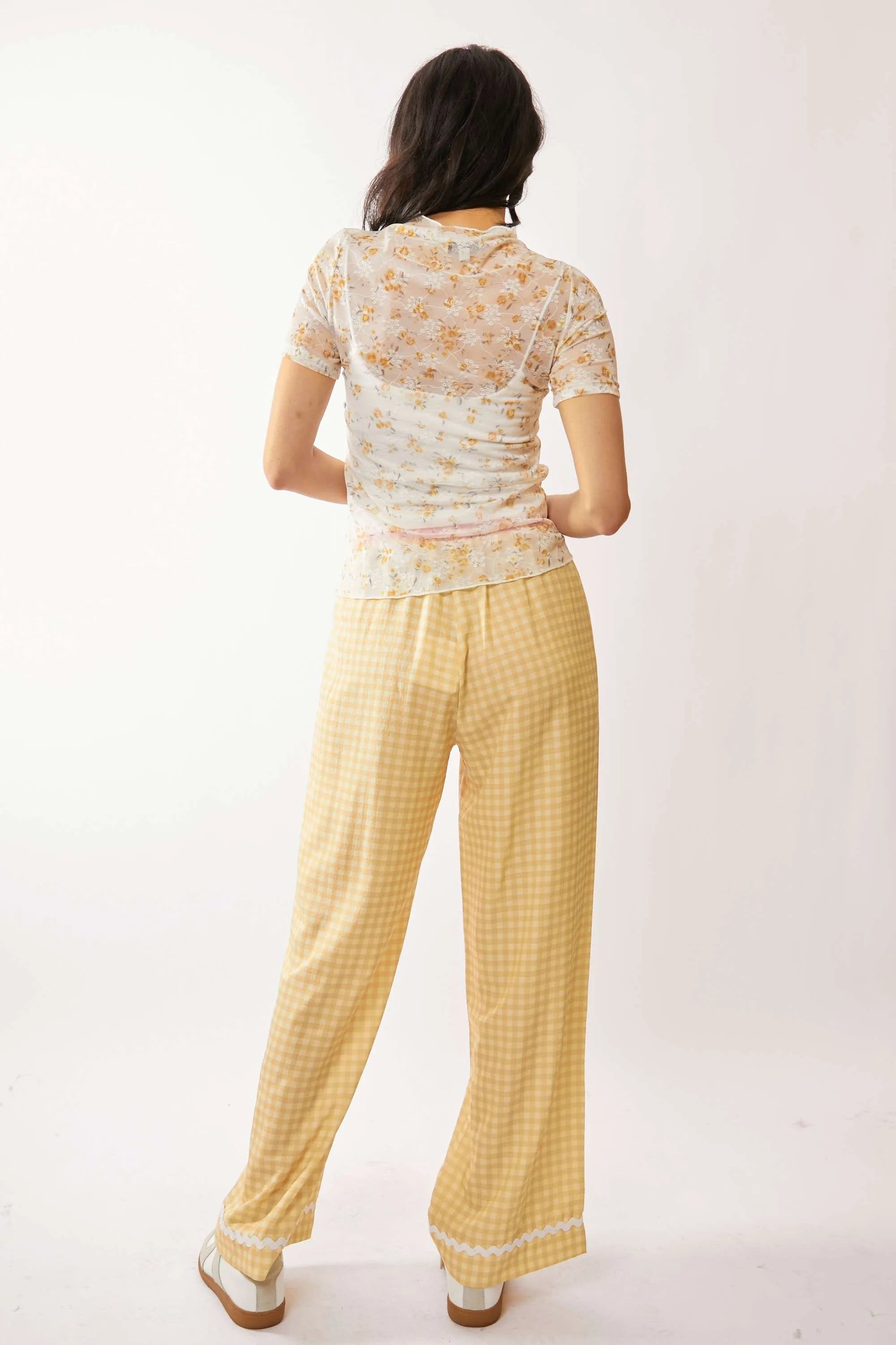 Davi & Dani Loose Turtle Neck Lace Mesh Lace Sheer Top - Love Salve